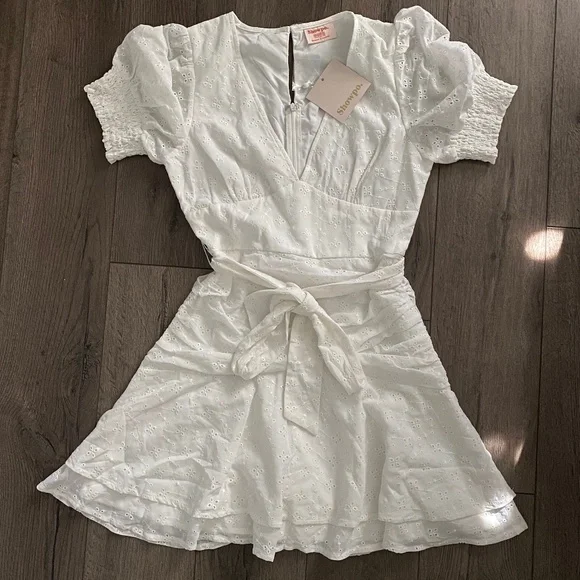 Preppy White Mini Dress